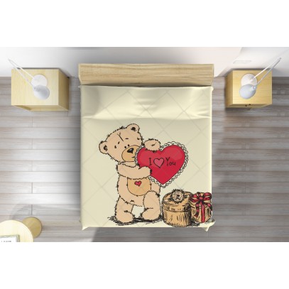 Cuvertură adorabilă Urșuleț îndrăgostit - Bear In Love