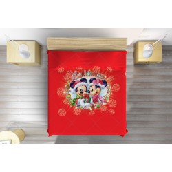 Cuvertura de pat Cracuin - Mickey and Minnie Christmas