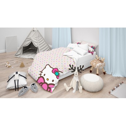 Lenjerie de pat pentru copii Hello Kitty