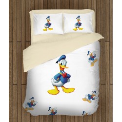Lenjerie de pat pentru copii cu personaje din desene animate Donald Duck