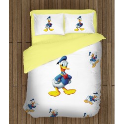 Lenjerie de pat pentru copii cu personaje din desene animate Donald Duck