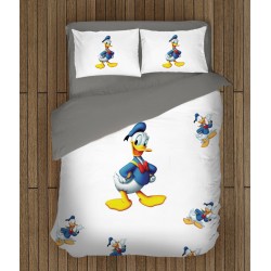 Lenjerie de pat pentru copii cu personaje din desene animate Donald Duck