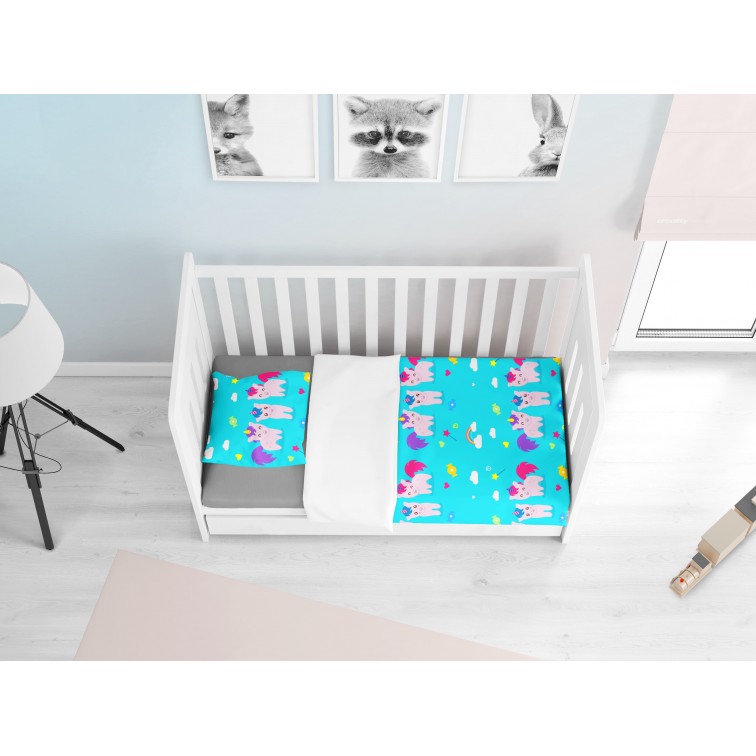 Lenjerie de pat adorabilă pentru bebeluși Ponei - Ponies