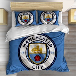3D Lenjerie de pat Fotbal Manchester city logo