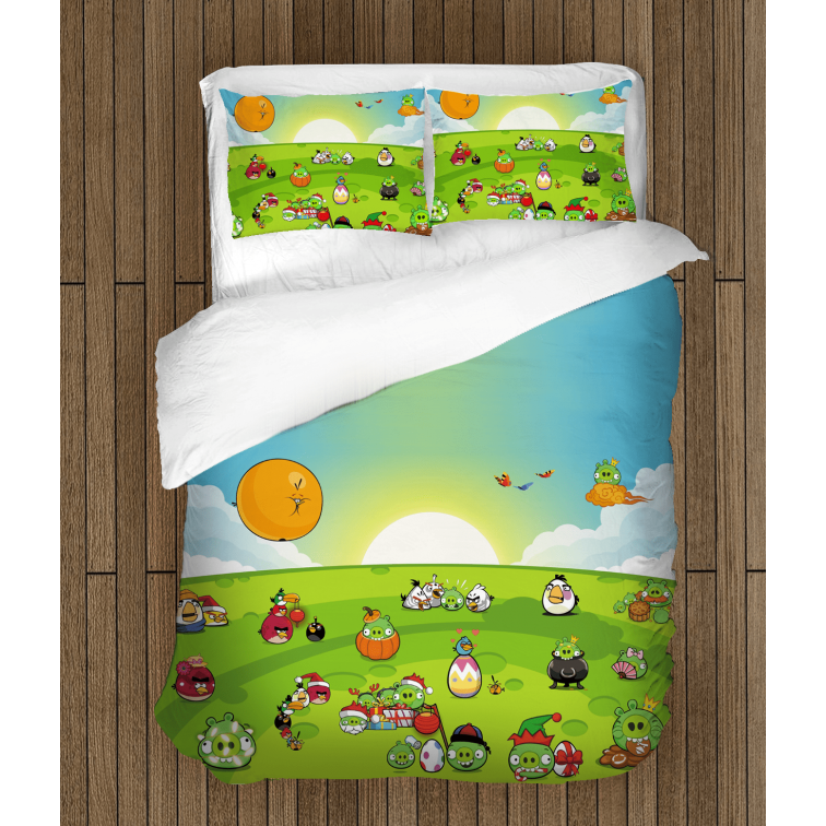 Set de pat Păsările Furioase Angry Birds și prieteni Set de pat Păsările Furioase Angry Birds și prieteni