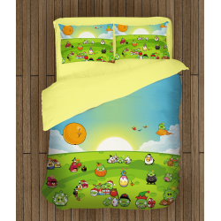 Set de pat Păsările Furioase Angry Birds și prieteni Set de pat Păsările Furioase Angry Birds și prieteni