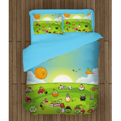 Set de pat Păsările Furioase Angry Birds și prieteni Set de pat Păsările Furioase Angry Birds și prieteni