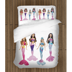 Lenjerie de pat sirena Barbie - Barbie Mermaids