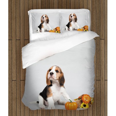 Lenjerie de pat cu 3D print Baby Beagle