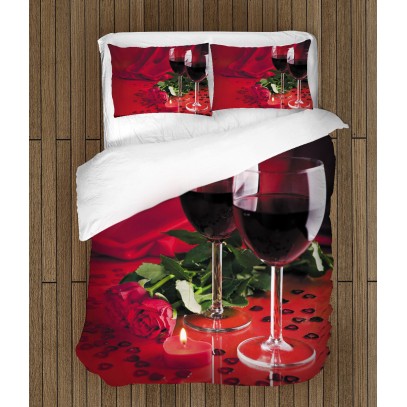 Lenjerie de pat de Valentine”s Day Vin Roșu - Red Wine