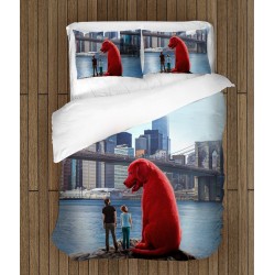 3D Lenjerie de pat Clifford, marele câine roșu - Clifford The Big Red Dog