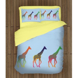 Lenjerie de pat cu aer de prospețime Jirafe multicolore - Colorful Giraffes Lenjerie de pat cu aer de prospețime Jirafe multicolore - Colorful Giraffes