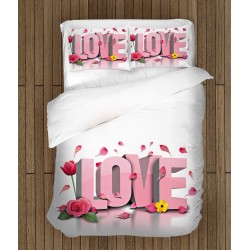 Set de pat romantic Să trăiască Iubirea - Long Live Love