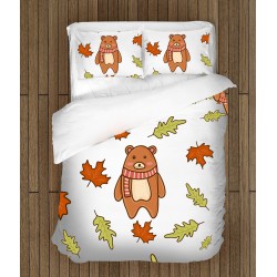 Lenjerie de pat pentru copii - Autumn Bear