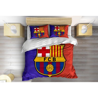 Lenjerie de pat Fotbal FC Barcelona