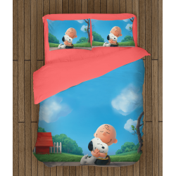 Lenjerie de pat pentru copii Snoopy și Charlie Brown - The Peanuts Love