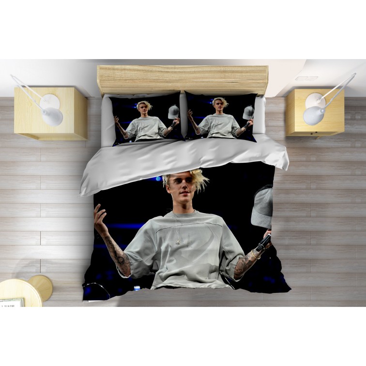 Set lenjerie de pat Justin Bieber - Justin Bieber Background
