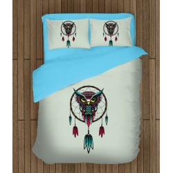 Set de pat modern cu bufniță Capcană de visuri - Dream Catcher