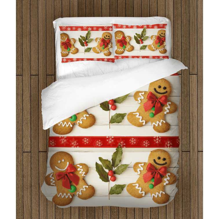 Lenjerie de pat cu motive de Crăciun Zâmbete de Crăciun- Christmas Smiles