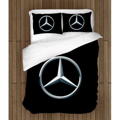 3D Lenjerie de pat Mercedes Logo