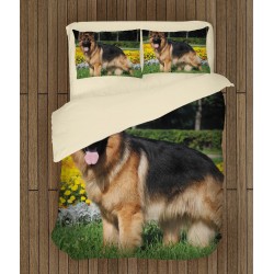 Cearșafuri de pat cu model Câine lup - German Shepherd Dog
