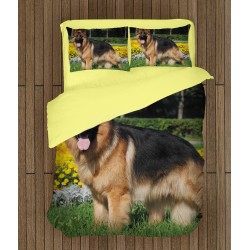 Cearșafuri de pat cu model Câine lup - German Shepherd Dog