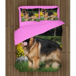 Cearșafuri de pat cu model Câine lup - German Shepherd Dog