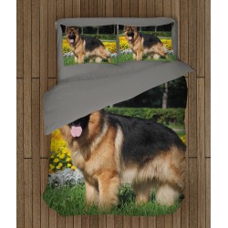 Cearșafuri de pat cu model Câine lup - German Shepherd Dog