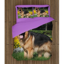 Cearșafuri de pat cu model Câine lup - German Shepherd Dog