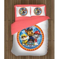 Lenjerie de pat pentru copii cu Patrula cățelușilor- Paw Patrol White