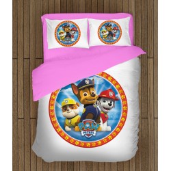 Lenjerie de pat pentru copii cu Patrula cățelușilor- Paw Patrol White