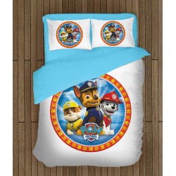 Lenjerie de pat pentru copii cu Patrula cățelușilor- Paw Patrol White