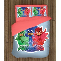 Set de pat pentru copii Eroii în pijama - PJ Masks Set de pat pentru copii Eroii în pijama - PJ Masks