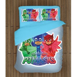 Set de pat pentru copii Eroii în pijama - PJ Masks Set de pat pentru copii Eroii în pijama - PJ Masks