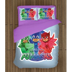 Set de pat pentru copii Eroii în pijama - PJ Masks Set de pat pentru copii Eroii în pijama - PJ Masks