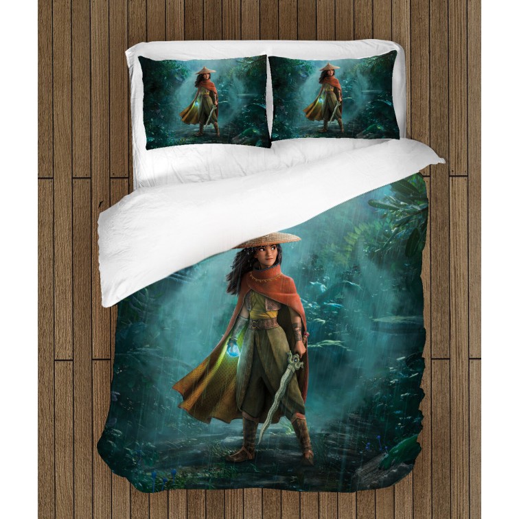 Lenjerie de pat pentru copii 3D Raya și ultimul dragon - Raya And The Last Dragon