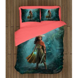 Lenjerie de pat pentru copii 3D Raya și ultimul dragon - Raya And The Last Dragon