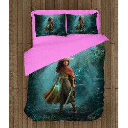 Lenjerie de pat pentru copii 3D Raya și ultimul dragon - Raya And The Last Dragon