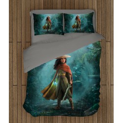 Lenjerie de pat pentru copii 3D Raya și ultimul dragon - Raya And The Last Dragon