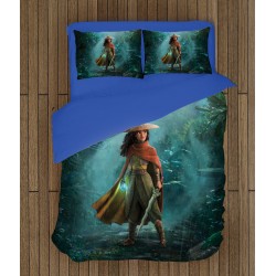 Lenjerie de pat pentru copii 3D Raya și ultimul dragon - Raya And The Last Dragon