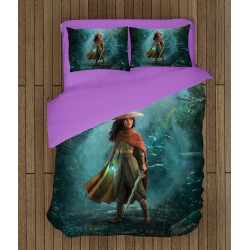 Lenjerie de pat pentru copii 3D Raya și ultimul dragon - Raya And The Last Dragon