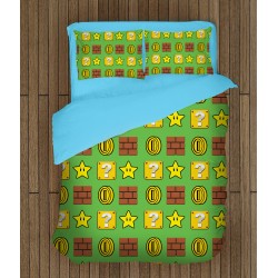 Set de pat pentru copii Super Mario Coins Set de pat pentru copii Super Mario Coins