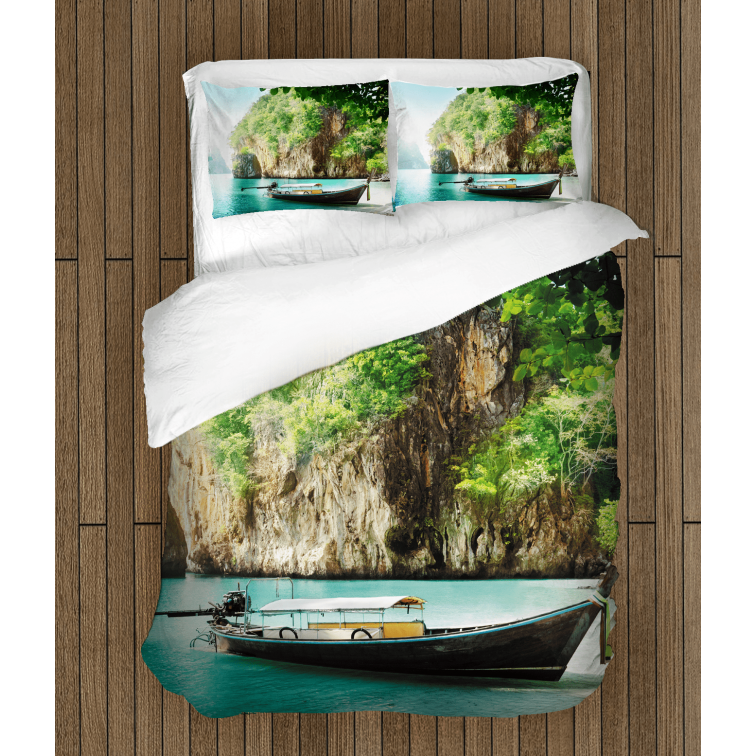 Set cearșafuri temă romantică Thailand Set cearșafuri temă romantică Thailand