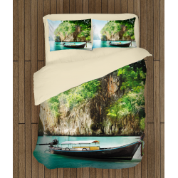 Set cearșafuri temă romantică Thailand Set cearșafuri temă romantică Thailand