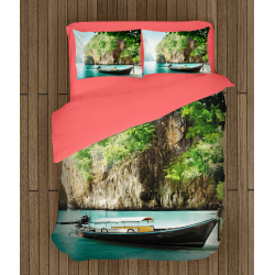 Set cearșafuri temă romantică Thailand Set cearșafuri temă romantică Thailand