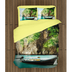 Set cearșafuri temă romantică Thailand Set cearșafuri temă romantică Thailand