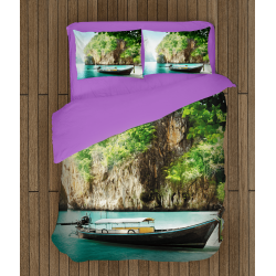 Set cearșafuri temă romantică Thailand Set cearșafuri temă romantică Thailand