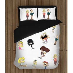 Lenjerie de pat pentru copii 3D Casa Loud - The Loud House Lenjerie de pat pentru copii 3D Casa Loud - The Loud House