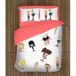 Lenjerie de pat pentru copii 3D Casa Loud - The Loud House Lenjerie de pat pentru copii 3D Casa Loud - The Loud House