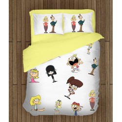 Lenjerie de pat pentru copii 3D Casa Loud - The Loud House Lenjerie de pat pentru copii 3D Casa Loud - The Loud House